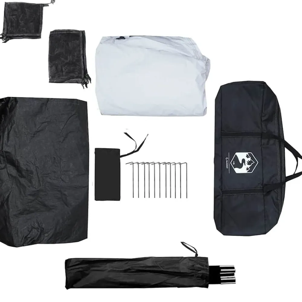 vidaXL Tienda familiar 6 personas tela opaca impermeable blanca Blanco opaco Online