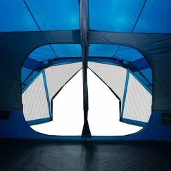 vidaXL Tienda familiar 10 personas impermeable apertura rápida Azul Discount