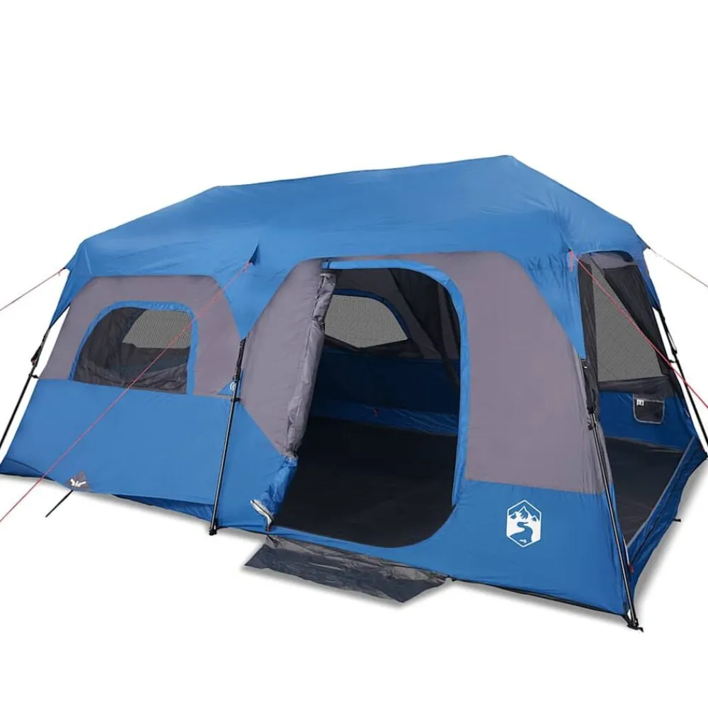 vidaXL Actividades Al Aire Libre-Tienda familiar 9 personas impermeable apertura rápida