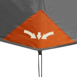 vidaXL Actividades Al Aire Libre-Tienda familiar 10 personas impermeable apertura rápida gris