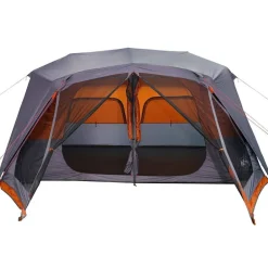 vidaXL Actividades Al Aire Libre-Tienda familiar 10 personas impermeable apertura rápida gris