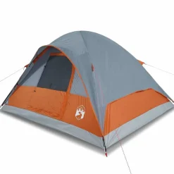 vidaXL Tienda familiar con cúpula para 6 personas impermeable Naranja