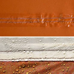 vidaXL Tienda Familiar con techo 721 x 335 x 212 cm Gris y naranja