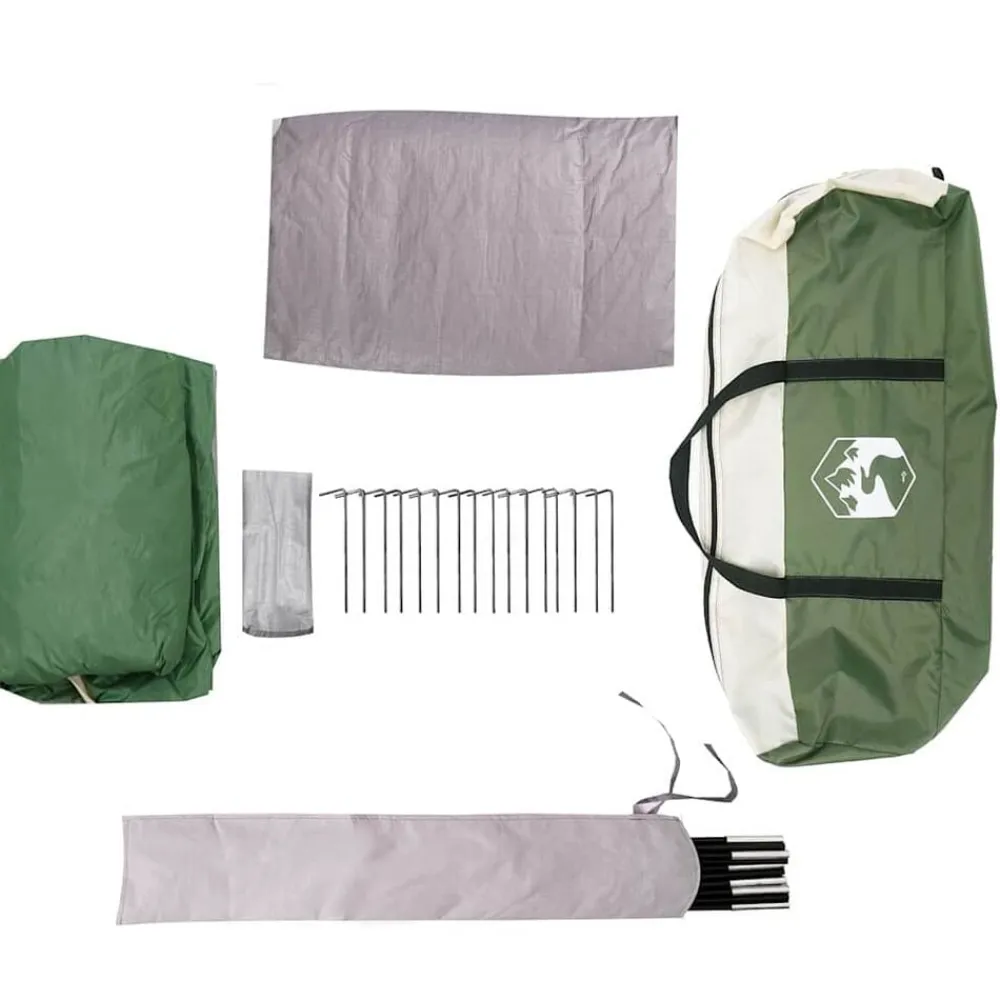 vidaXL Actividades Al Aire Libre-Tienda Familiar con techo y 315 x 286 x 200 cm