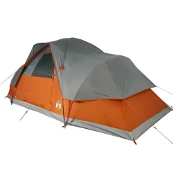 vidaXL Actividades Al Aire Libre-Tienda familiar con cúpula para 9 personas impermeable