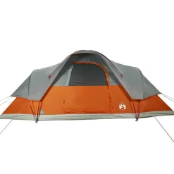 vidaXL Actividades Al Aire Libre-Tienda familiar con cúpula para 9 personas impermeable
