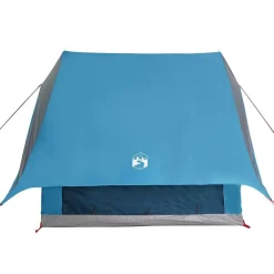 vidaXL Actividades Al Aire Libre-Tienda Familiar con techo y gris 315 x 286 x 200 cm