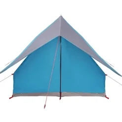 vidaXL Actividades Al Aire Libre-Tienda Familiar con techo y gris 315 x 286 x 200 cm