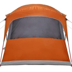 vidaXL Actividades Al Aire Libre-Tienda Familiar con techo Naranja y Naranja 435 x 255 x 216 cm