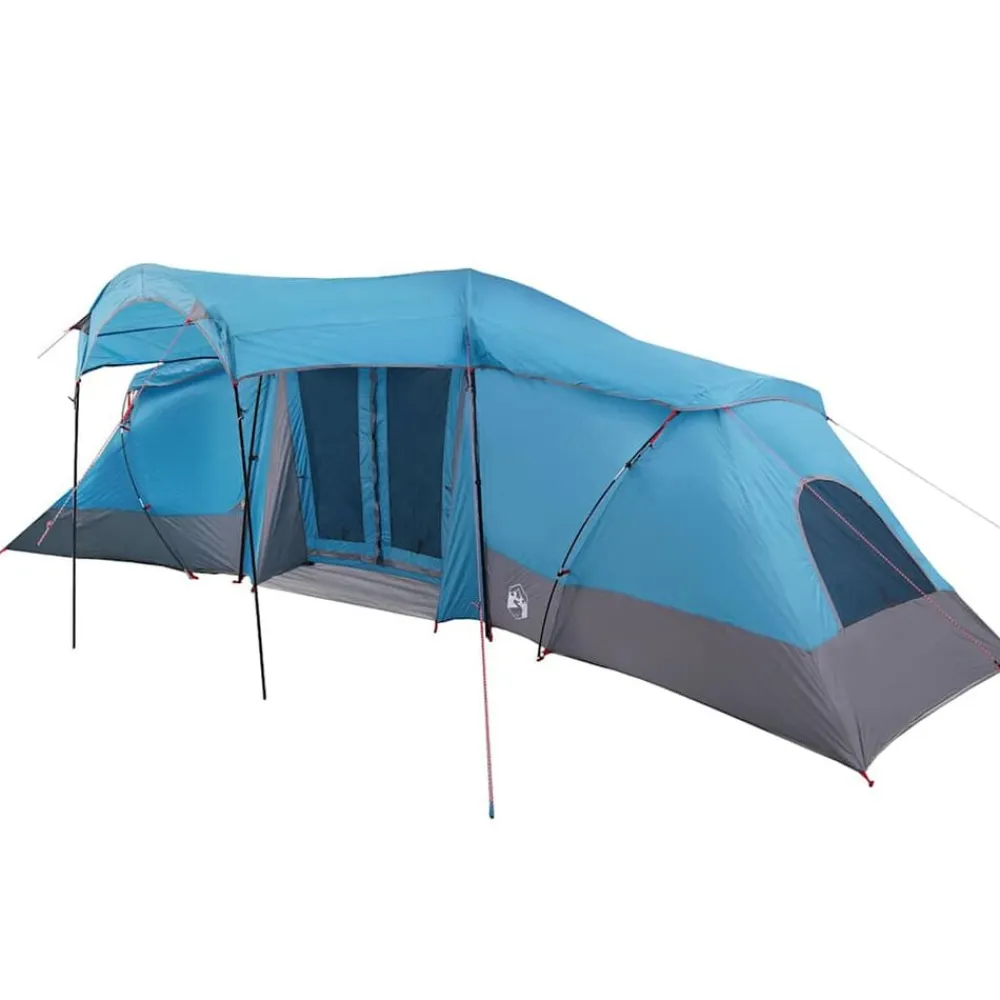 vidaXL Tienda Familiar con techo y gris 721 x 335 x 212 cm Azul Online
