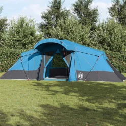 vidaXL Tienda Familiar con techo y gris 721 x 335 x 212 cm Azul Online