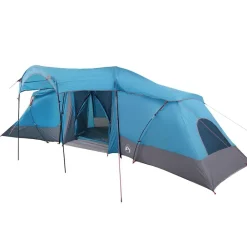 vidaXL Tienda Familiar con techo y gris 721 x 335 x 212 cm Azul Online