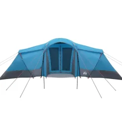 vidaXL Tienda Familiar con techo y gris 721 x 335 x 212 cm Azul Online