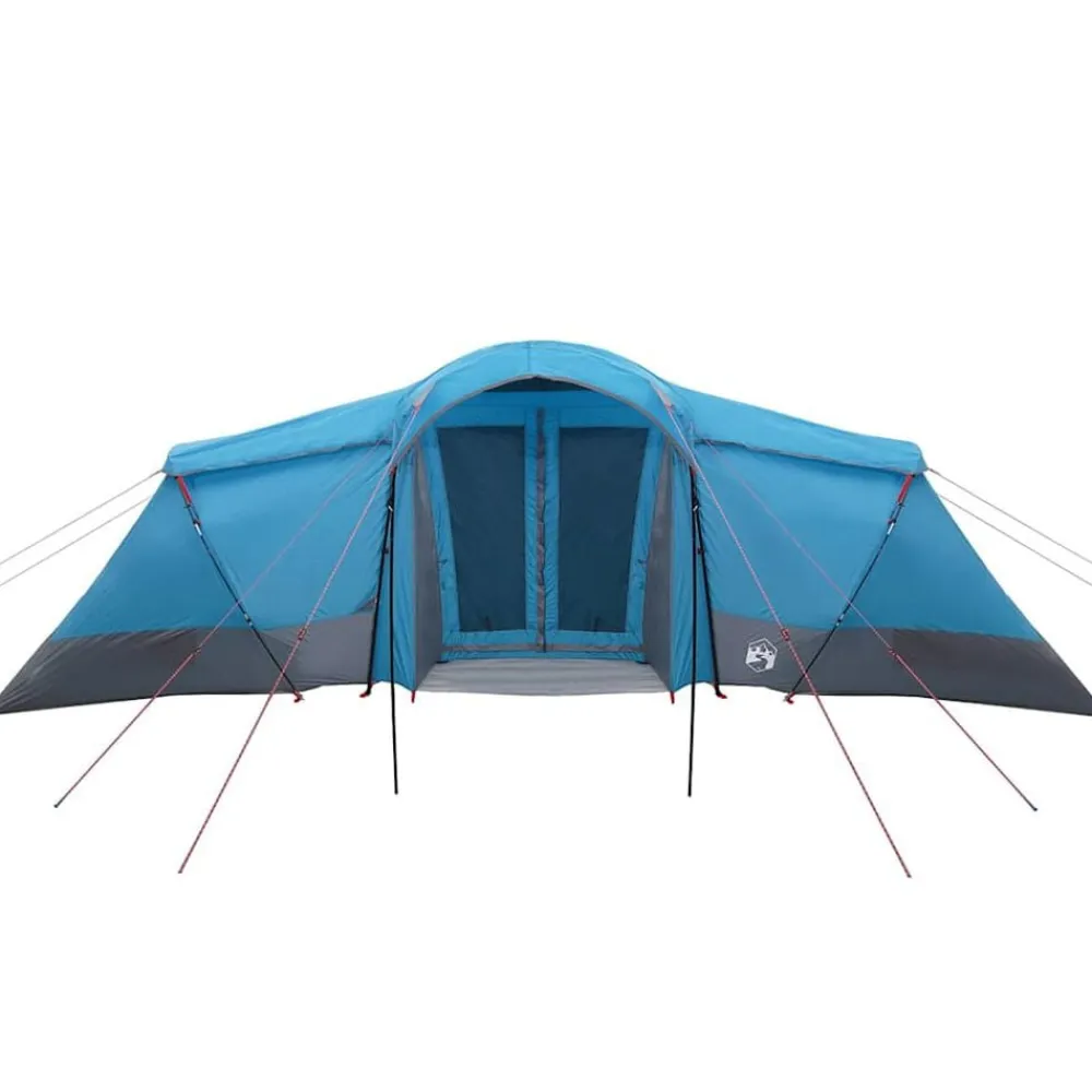 vidaXL Tienda Familiar con techo y gris 721 x 335 x 212 cm Azul Online