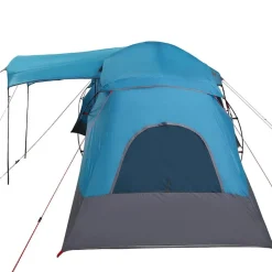 vidaXL Tienda Familiar con techo y gris 721 x 335 x 212 cm Azul Online