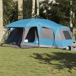 vidaXL Actividades Al Aire Libre-Tienda familiar con porche 9 personas impermeable