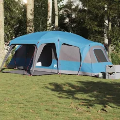 vidaXL Actividades Al Aire Libre-Tienda familiar con porche 9 personas impermeable
