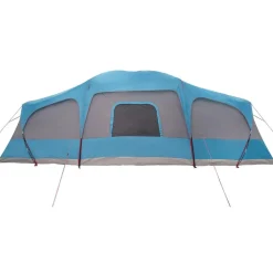 vidaXL Actividades Al Aire Libre-Tienda familiar con porche 9 personas impermeable