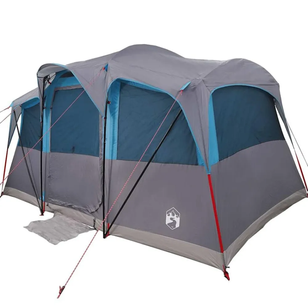 vidaXL Tienda Familiar con techo y gris 435 x 255 x 216 cm Azul Sale