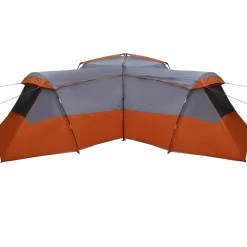 vidaXL Tienda Familiar 833 x 585 x 216 cm tafetán Gris y naranja Best