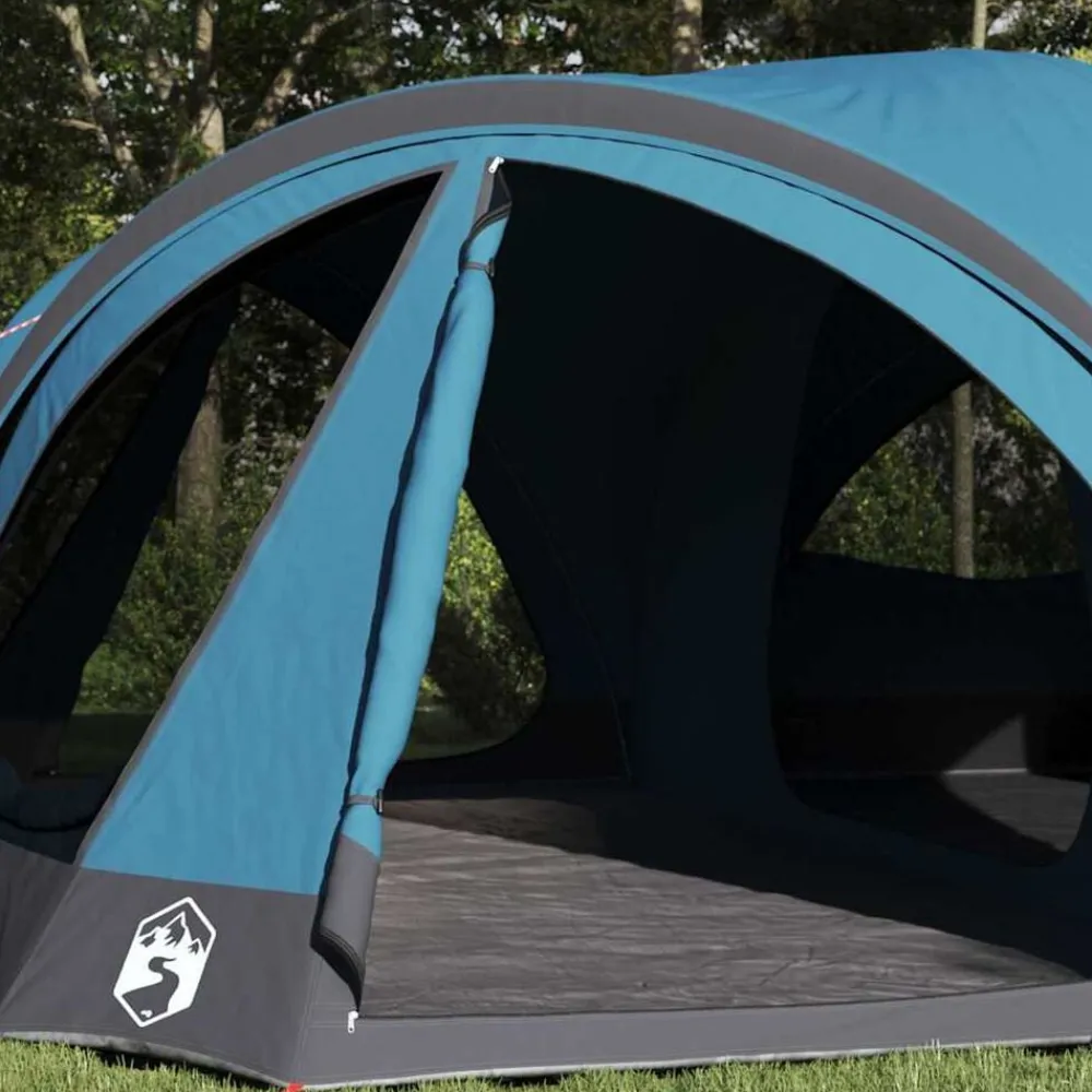 vidaXL Tienda Familiar para 10 Personas y gris 460 x 430 x 214 cm Azul Outlet