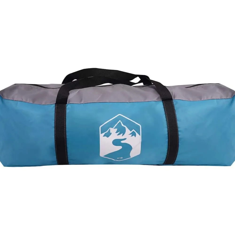 vidaXL Tienda Familiar para 10 Personas y gris 460 x 430 x 214 cm Azul Outlet