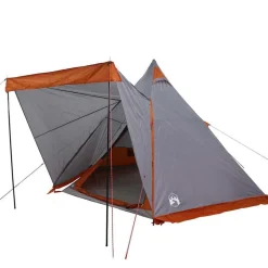 vidaXL Actividades Al Aire Libre-Tienda familiar tipi para 6 personas impermeable naranja