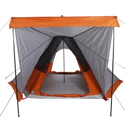 vidaXL Actividades Al Aire Libre-Tienda familiar tipi para 6 personas impermeable naranja