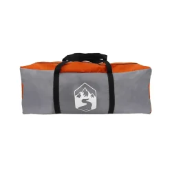 vidaXL Actividades Al Aire Libre-Tienda familiar tipi para 8 personas impermeable gris naranja