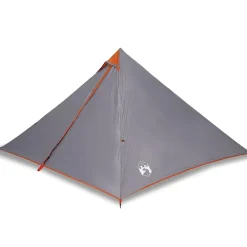 vidaXL Tienda familiar tipi para 7 personas impermeable Gris y naranja Best