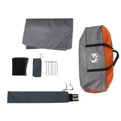 vidaXL Tienda familiar tipi para 7 personas impermeable Gris y naranja Best