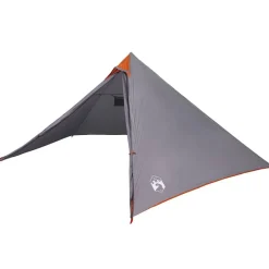 vidaXL Tienda familiar tipi para 7 personas impermeable Gris y naranja Best
