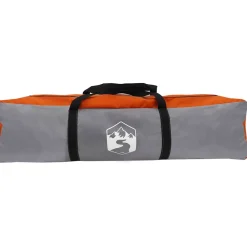 vidaXL Tienda instantánea con mosquitera para 12 personas de liberación rápida Gris y naranja New