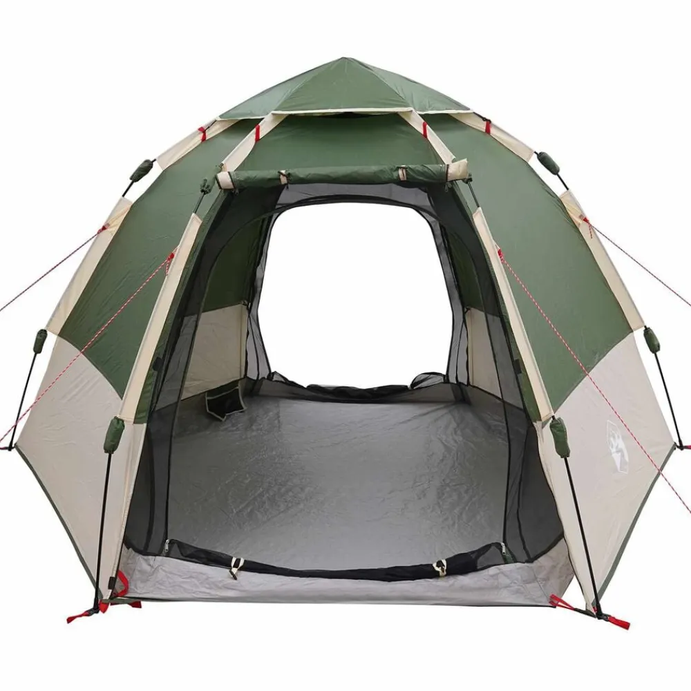 vidaXL Actividades Al Aire Libre-Tienda Instantánea con Cubierta de Lluvia para 4 Personas con Liberación Rápida