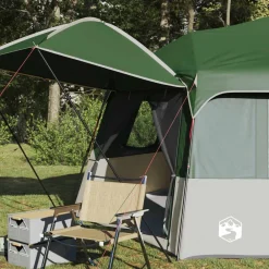 vidaXL Actividades Al Aire Libre-Tienda instantánea con mosquitera para 12 personas de liberación rápida