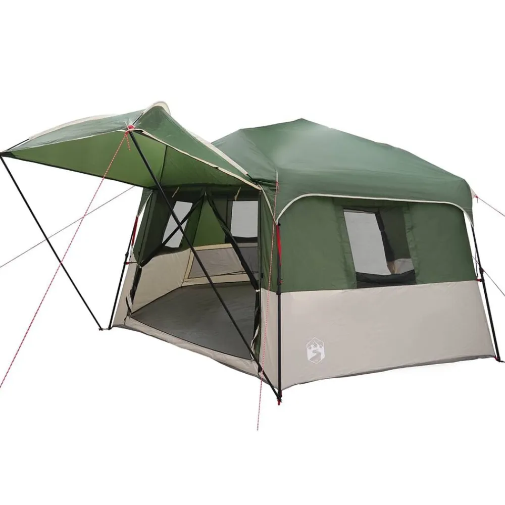vidaXL Actividades Al Aire Libre-Tienda instantánea con mosquitera para 12 personas de liberación rápida