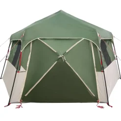 vidaXL Actividades Al Aire Libre-Tienda instantánea con mosquitera para 12 personas de liberación rápida