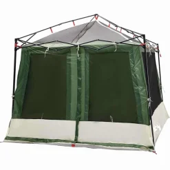 vidaXL Tienda interior con techo 291 x 291 x 240 cm tafetán Verde Discount