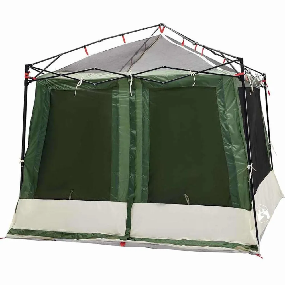 vidaXL Tienda interior con techo 291 x 291 x 240 cm tafetán Verde Discount