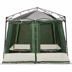 vidaXL Tienda interior con techo 291 x 291 x 240 cm tafetán Verde Discount