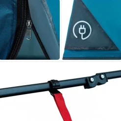 vidaXL Tienda interior con techo 290 x 288 x 234 cm tafetán Azul Online