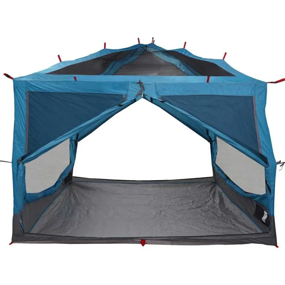 vidaXL Tienda interior para 7 personas y gris 300 x 300 x 250 cm Azul Discount