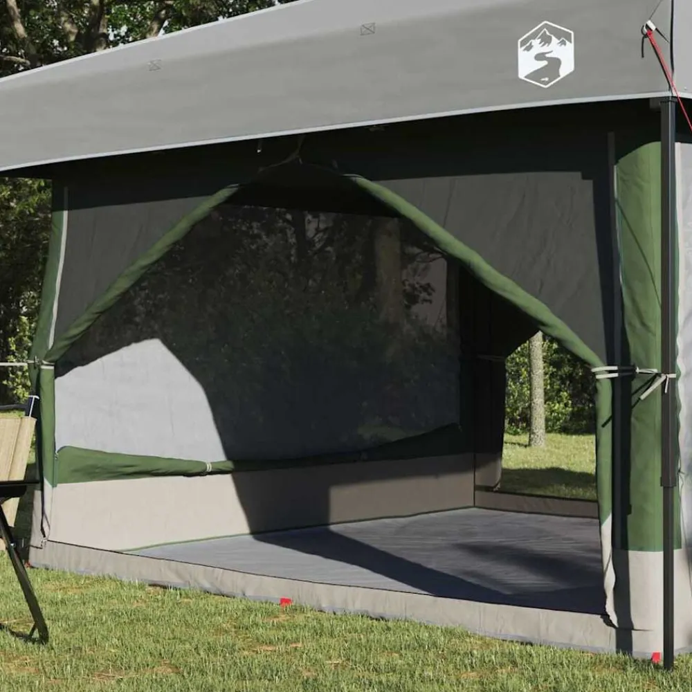 vidaXL Actividades Al Aire Libre-Tienda interior para 7 personas y Gris 300 x 300 x 250 cm