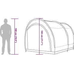 vidaXL Actividades Al Aire Libre-Tienda para guardar bicicletas 256 x 222 x 182 cm