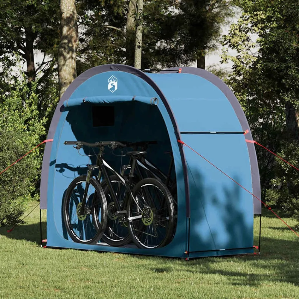 vidaXL Actividades Al Aire Libre-Tienda para guardar bicicletas con techo 210 x 90 x 174 cm