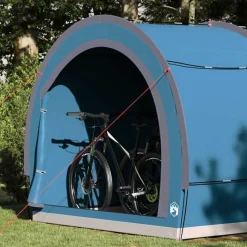 vidaXL Actividades Al Aire Libre-Tienda para guardar bicicletas 256 x 222 x 182 cm