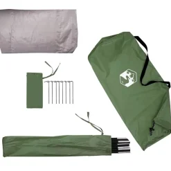 vidaXL Tienda para guardar bicicletas 210 x 90 x 174 cm Verde Outlet