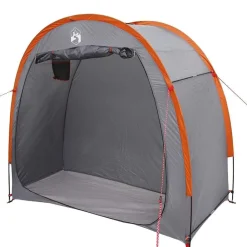 vidaXL Tienda para guardar bicicletas 210 x 90 x 174 cm Gris y naranja Sale