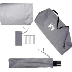 vidaXL Tienda para guardar bicicletas 210 x 90 x 174 cm Gris y naranja Sale