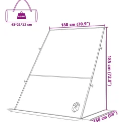 vidaXL Actividades Al Aire Libre-Tienda para portón trasero 190 x 150 x 185 cm